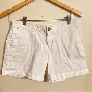 Old Navy white chino shorts